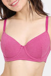 Rosaline Padded Wired Medium Coverage T-Shirt Bra - Festival Fuchsia — thumbnail 4